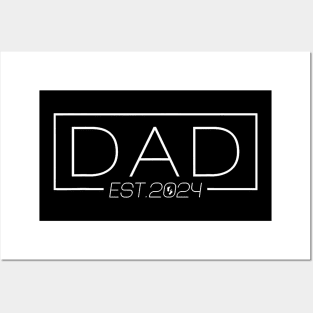 Dad Est. 2024 Expect Baby 2024 Cute Father 2024 New Dad 2024 Posters and Art